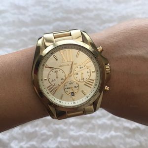 Michael Kors Oversize Bradshaw Gold-Tone Watch